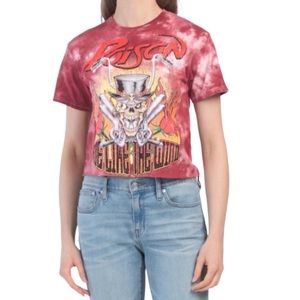 Poison Band “Ride Like the Wind” Graphic Tee (NWOT) (Size: Large)
